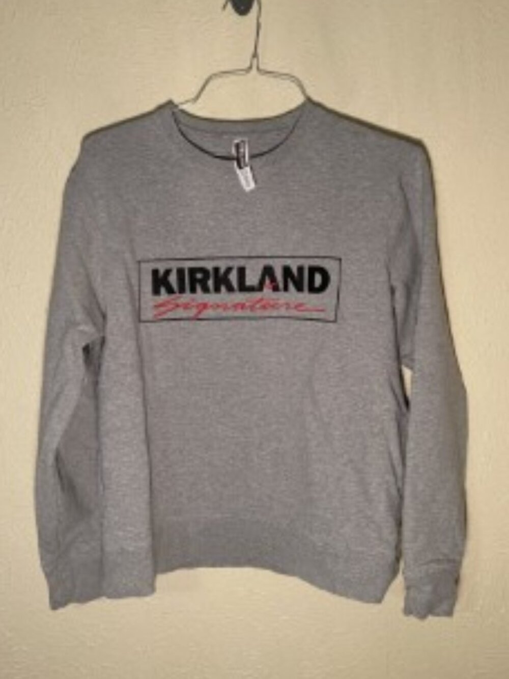Kirkland Signature Gray Sweatshirt, Size Large